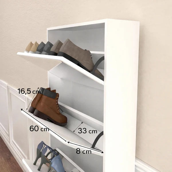 Luxury Shoe Cabinet with Mirror